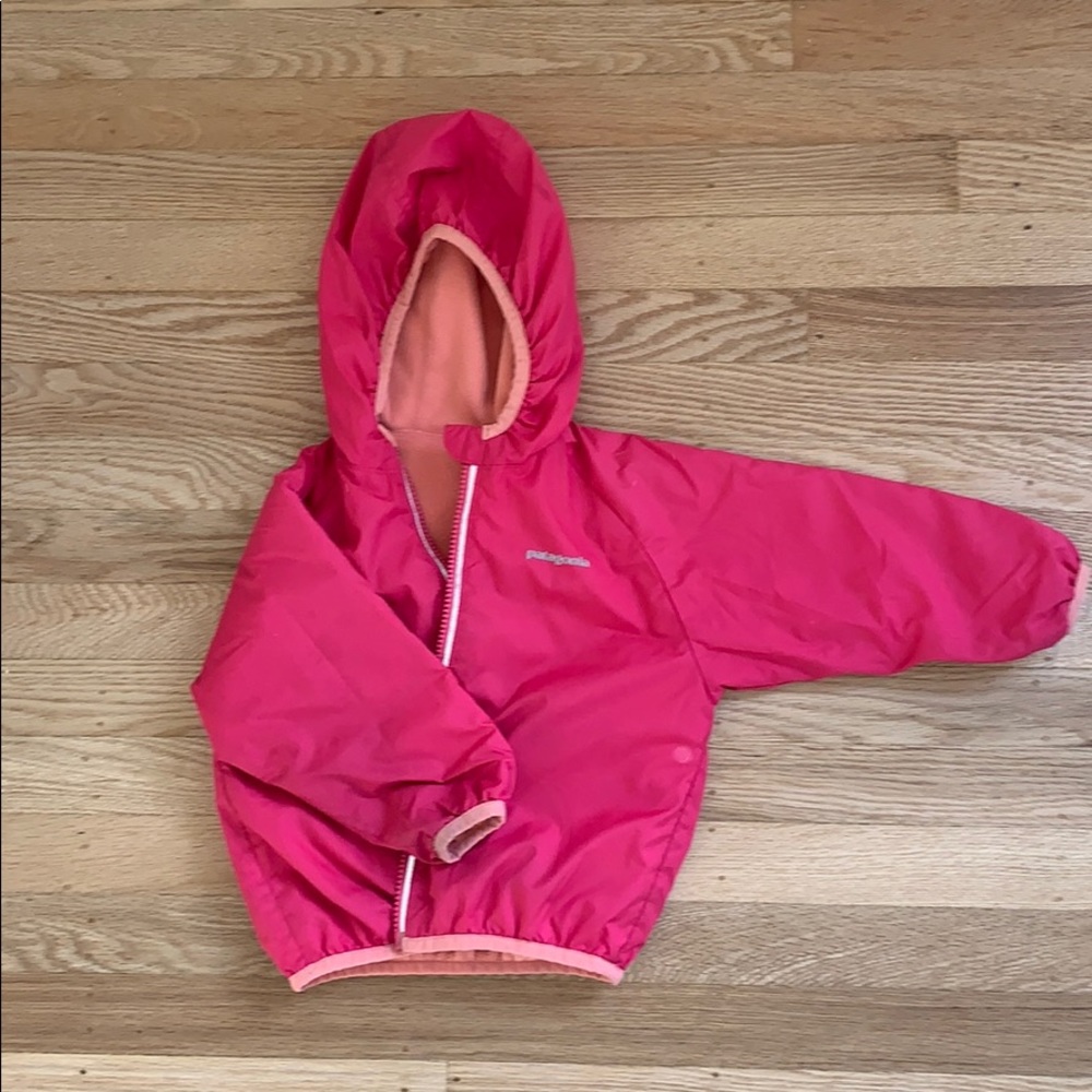 Pink reversible Patagonia jacket size 18 months